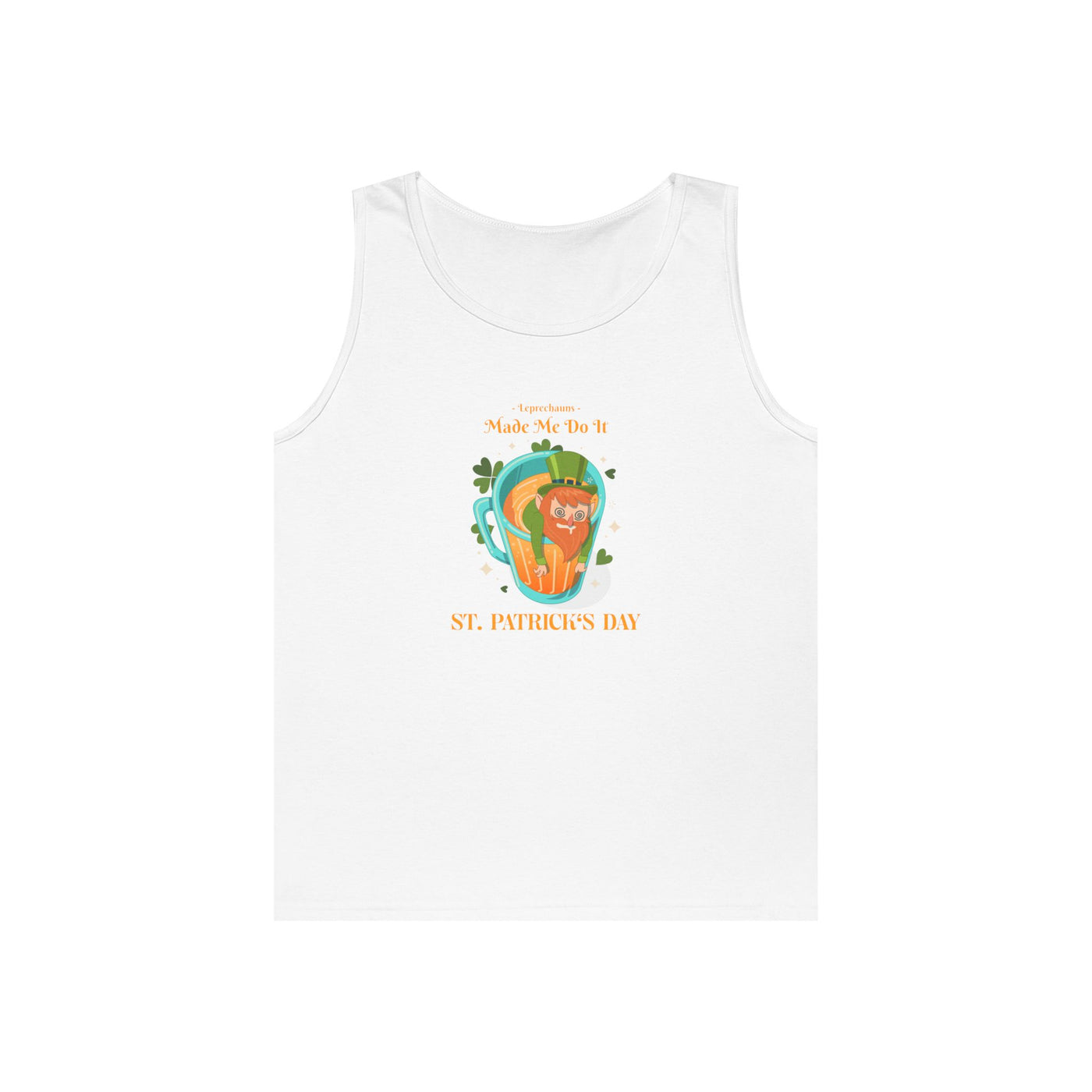 "Leprechauns Made Me Do It" - Unisex Heavy Cotton Tank Top