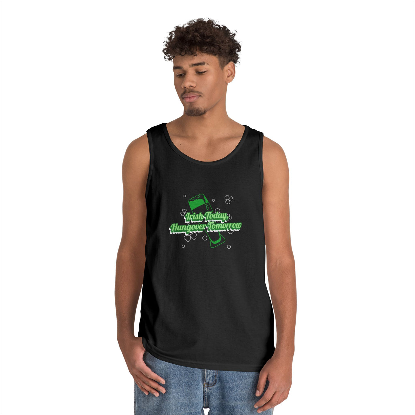 "Irish Today, Hungover Tomorrow" - Unisex Heavy Cotton Tank Top