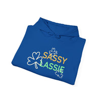 Load image into Gallery viewer, "SASSY LASSIE" - Unisex Heavy Blend™ Hooded Sweatshirt