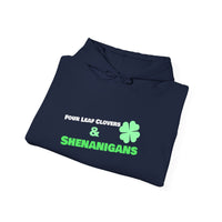 Load image into Gallery viewer, "Four Leaf Clovers &amp; Shenanigans" - Unisex Heavy Blend™ Hooded Sweatshirt