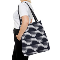 Load image into Gallery viewer, Black &amp; White Retro - Tote Bag (AOP)