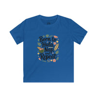 Load image into Gallery viewer, "BORN TO HULA, NAP, AND REPEAT" - Kids Softstyle Tee