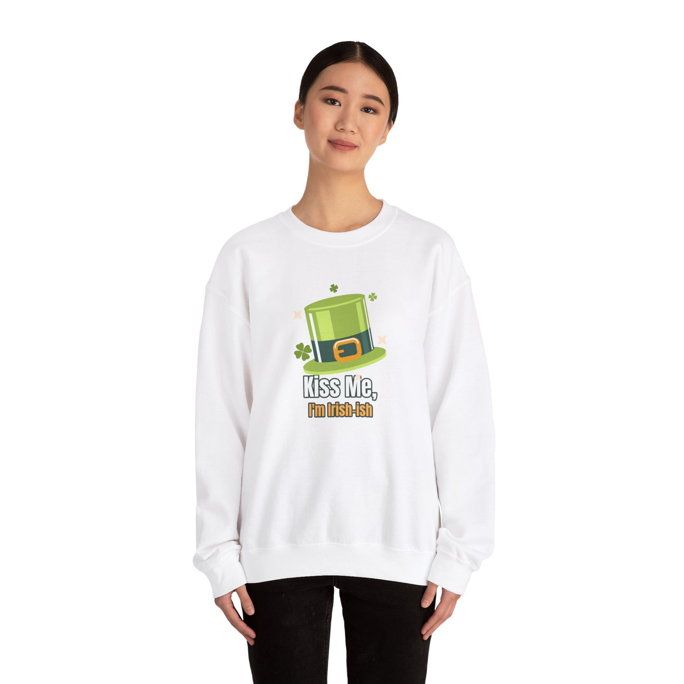 "Kiss Me, I'm Irish-ish" - Unisex Heavy Blend™ Crewneck Sweatshirt