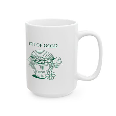 "POT OF GOLD" - Ceramic Mug, (11oz, 15oz)