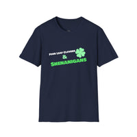 Load image into Gallery viewer, "Four Leaf Clovers &amp; Shenanigans" - Unisex Softstyle T-Shirt