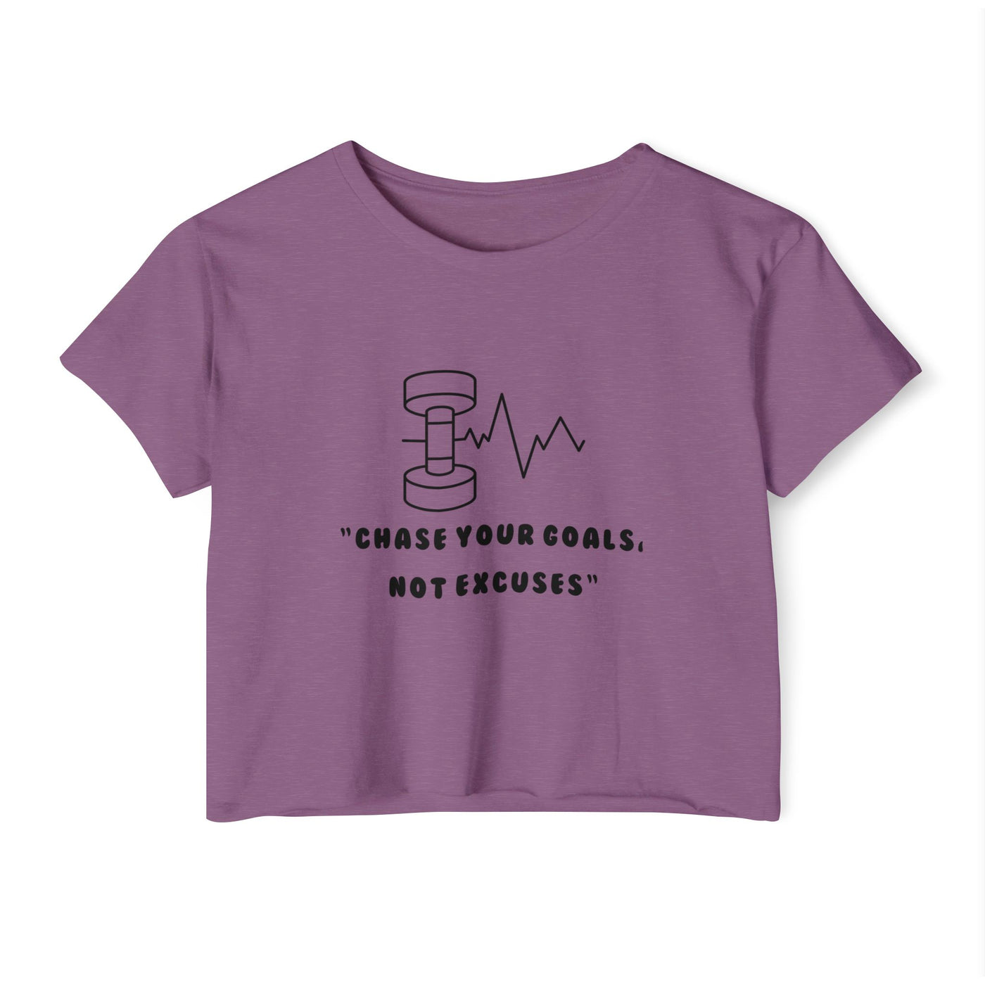 Chase Your Goals - Women's Festival Crop Top (Black)