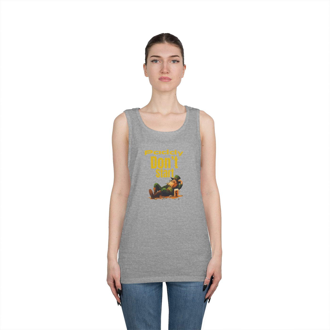 "PADDY DON'T START" - Unisex Heavy Cotton Tank Top