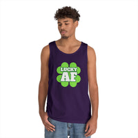 Load image into Gallery viewer, "LUCKY AF" - Unisex Heavy Cotton Tank Top