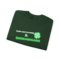 Load image into Gallery viewer, "Four Leaf Clovers &amp; Shenanigans" - Unisex Heavy Blend™ Crewneck Sweatshirt