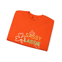 Load image into Gallery viewer, "SASSY LASSIE" - Unisex Heavy Blend™ Crewneck Sweatshirt