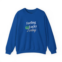 Load image into Gallery viewer, "FEELING LUCKY TODAY" - Unisex Heavy Blend™ Crewneck Sweatshirt