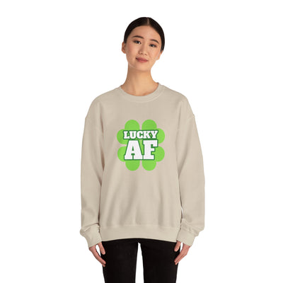 "LUCKY AF" - Unisex Heavy Blend™ Crewneck Sweatshirt