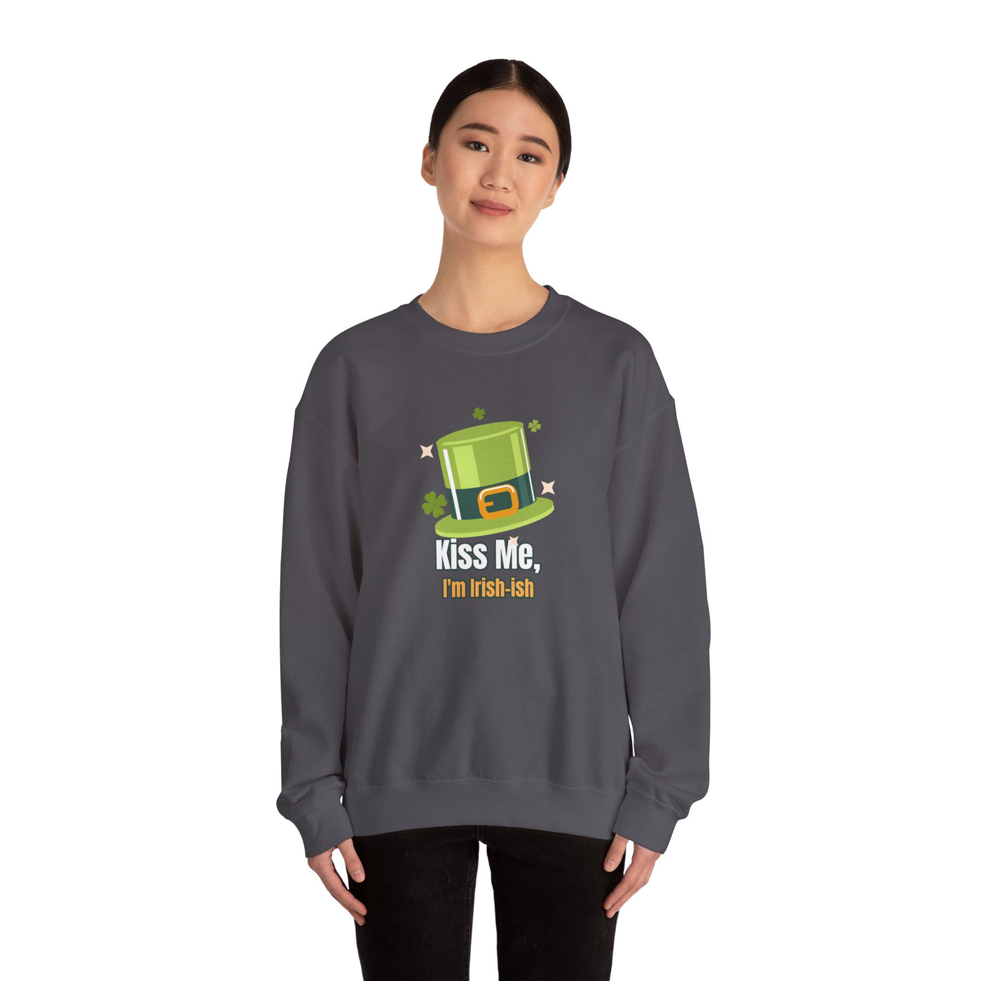 "Kiss Me, I'm Irish-ish" - Unisex Heavy Blend™ Crewneck Sweatshirt