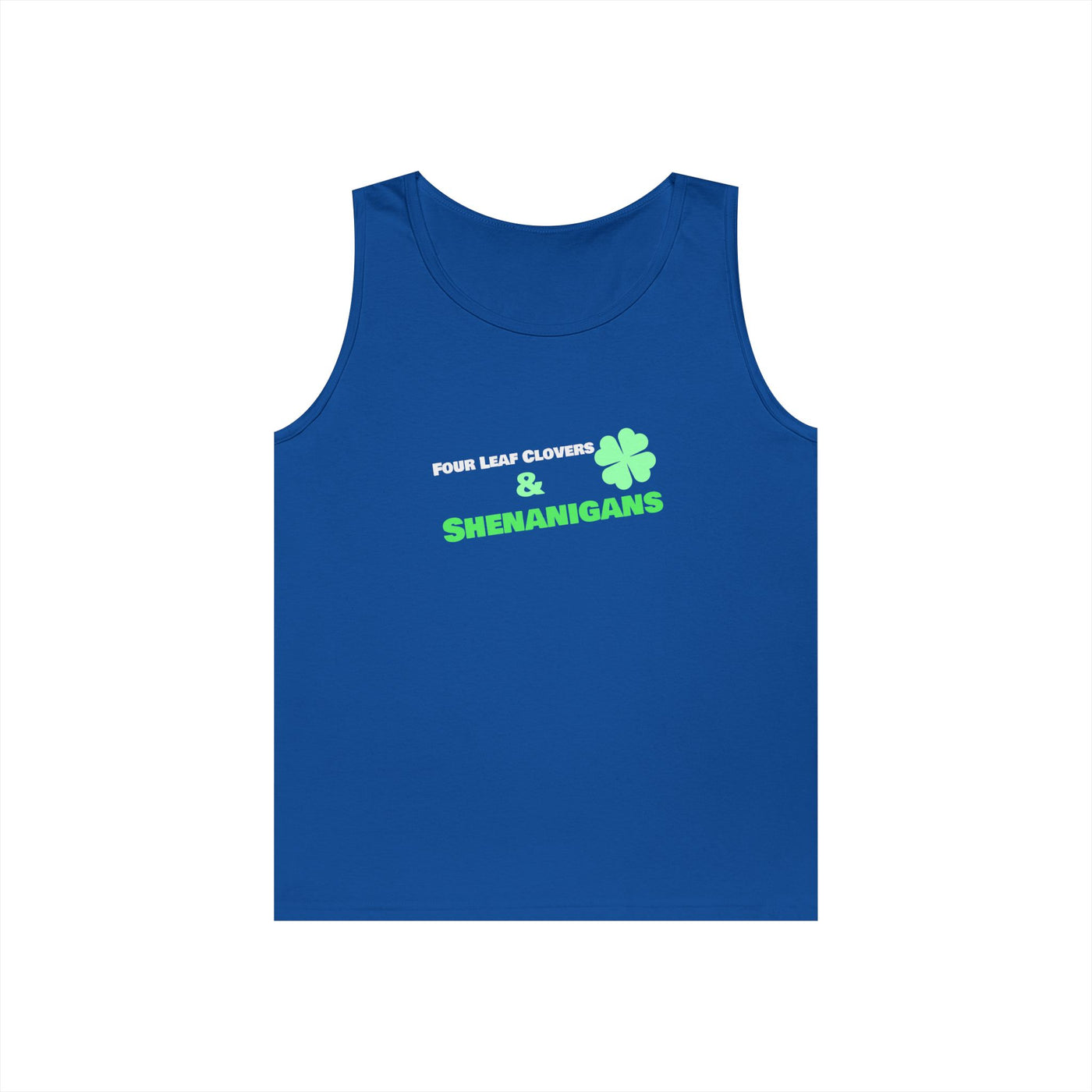 "Four Leaf Clovers & Shenanigans" - Unisex Heavy Cotton Tank Top