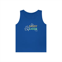Load image into Gallery viewer, "SASSY LASSIE" - Unisex Heavy Cotton Tank Top