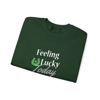 Load image into Gallery viewer, "FEELING LUCKY TODAY" - Unisex Heavy Blend™ Crewneck Sweatshirt