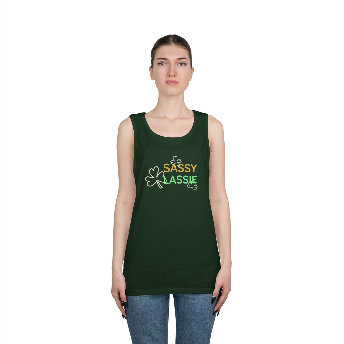 "SASSY LASSIE" - Unisex Heavy Cotton Tank Top