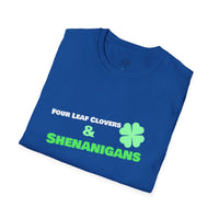 Load image into Gallery viewer, "Four Leaf Clovers &amp; Shenanigans" - Unisex Softstyle T-Shirt