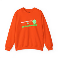 Load image into Gallery viewer, "Four Leaf Clovers &amp; Shenanigans" - Unisex Heavy Blend™ Crewneck Sweatshirt