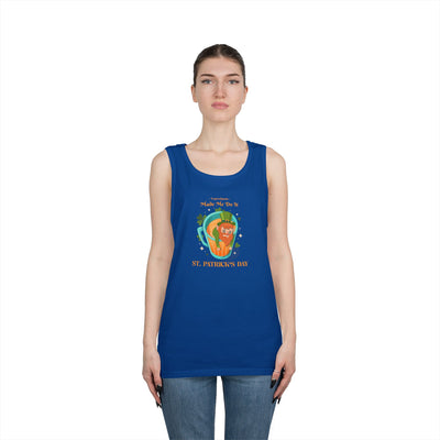 "Leprechauns Made Me Do It" - Unisex Heavy Cotton Tank Top