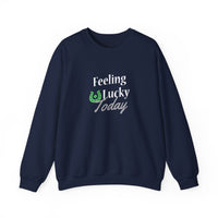 Load image into Gallery viewer, "FEELING LUCKY TODAY" - Unisex Heavy Blend™ Crewneck Sweatshirt