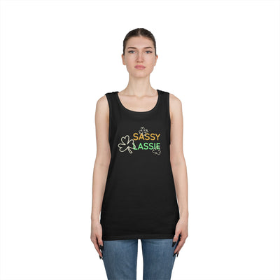 "SASSY LASSIE" - Unisex Heavy Cotton Tank Top