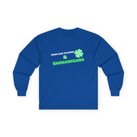 Load image into Gallery viewer, "Four Leaf Clovers &amp; Shenanigans" - Unisex Ultra Cotton Long Sleeve Tee