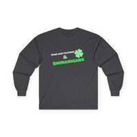 Load image into Gallery viewer, "Four Leaf Clovers &amp; Shenanigans" - Unisex Ultra Cotton Long Sleeve Tee
