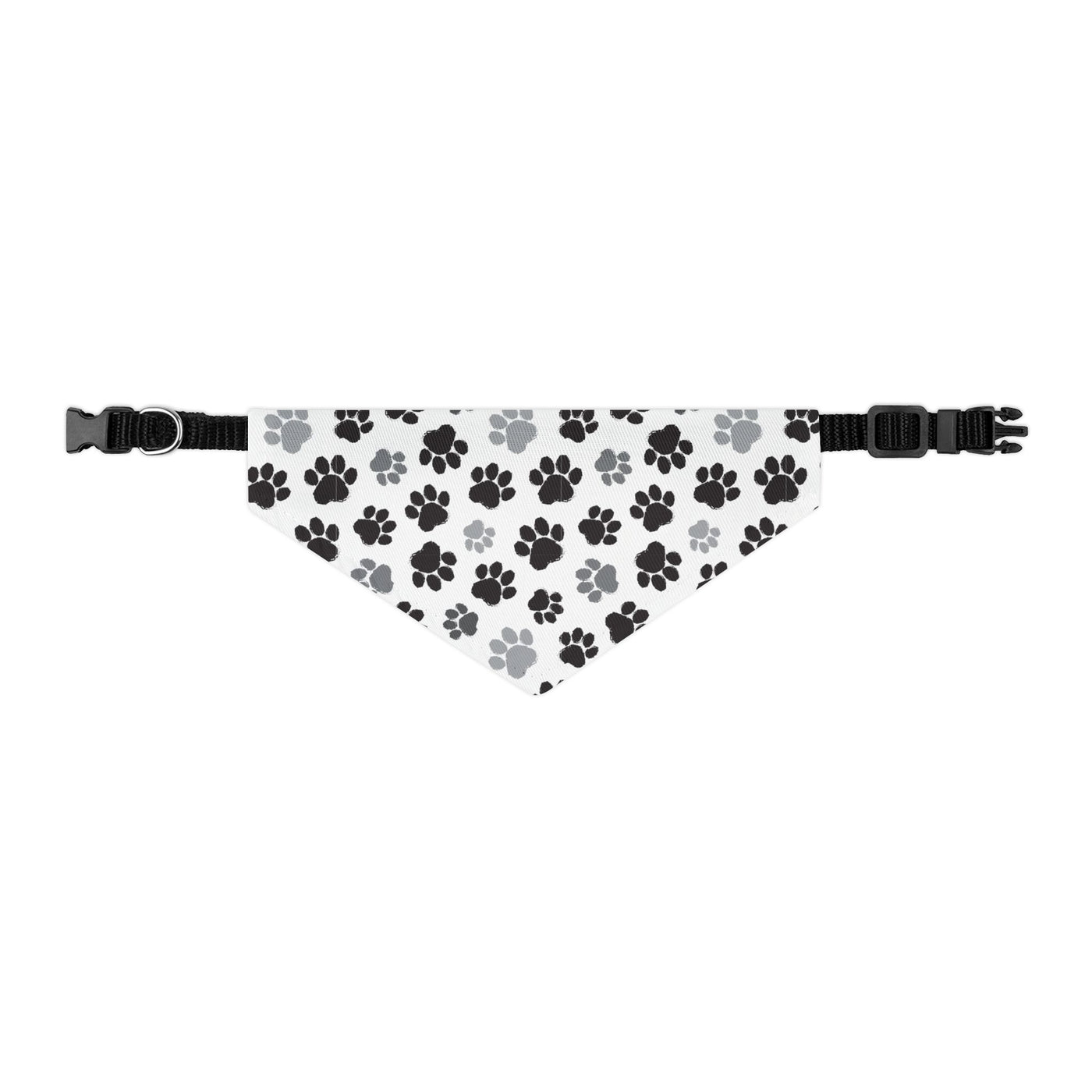 "Mysterious Paws: In Black and Gray" Pet Bandana Collar