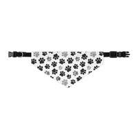 Load image into Gallery viewer, "Mysterious Paws: In Black and Gray" Pet Bandana Collar