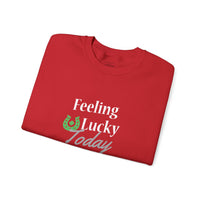 Load image into Gallery viewer, "FEELING LUCKY TODAY" - Unisex Heavy Blend™ Crewneck Sweatshirt