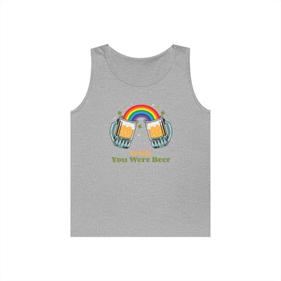 "IRISH YOU WERE BEER" - Unisex Heavy Cotton Tank Top