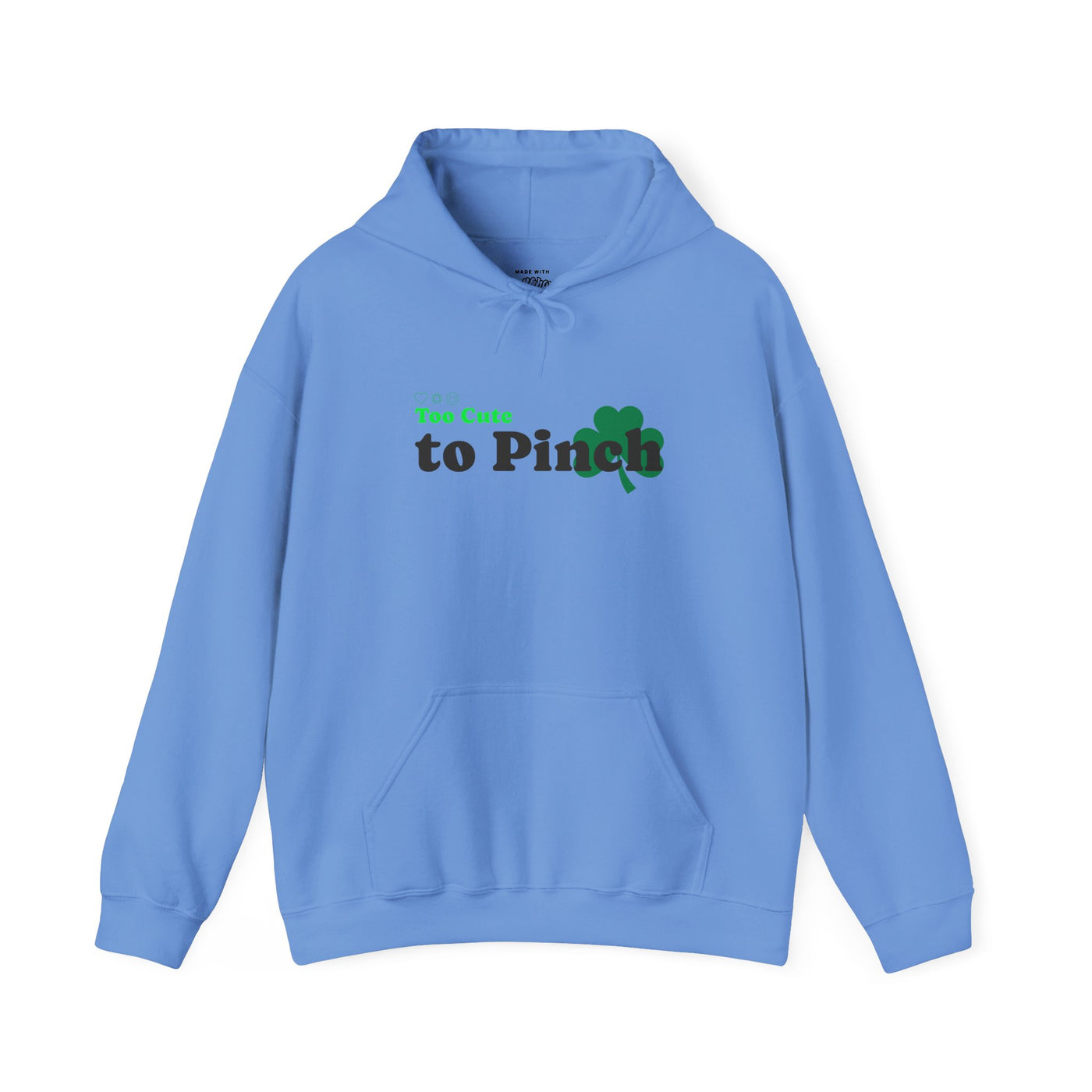 "Too Cute to Pinch" (BLACK) - Unisex Heavy Blend™ Hooded Sweatshirt