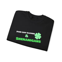 Load image into Gallery viewer, "Four Leaf Clovers &amp; Shenanigans" - Unisex Heavy Blend™ Crewneck Sweatshirt