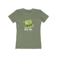 Load image into Gallery viewer, "Kiss Me, I'm Irish-ish" - The Boyfriend Tee for Women