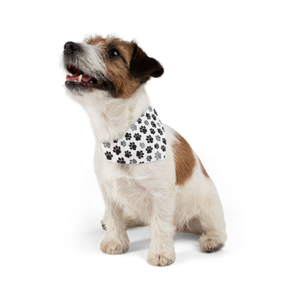 "Mysterious Paws: In Black and Gray" Pet Bandana Collar