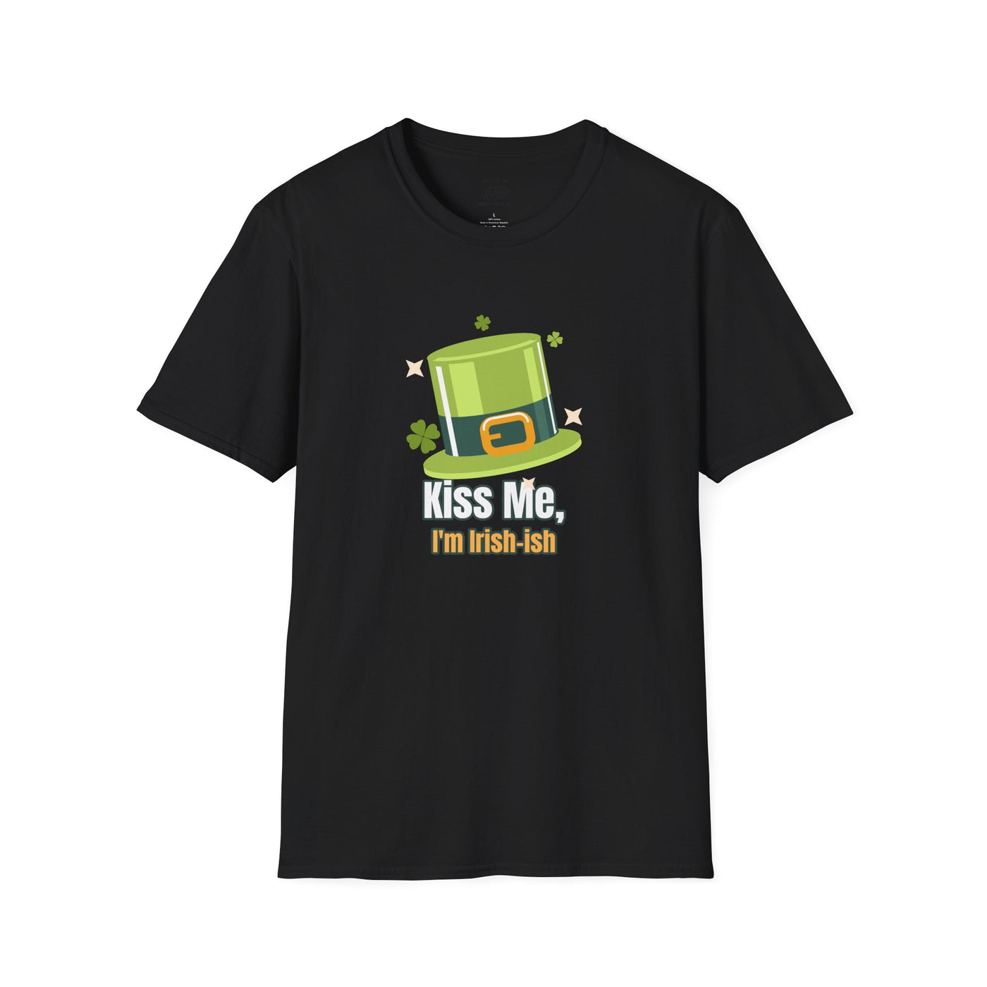 "Kiss Me, I'm Irish-ish" - Unisex Softstyle T-Shirt