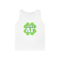 Load image into Gallery viewer, "LUCKY AF" - Unisex Heavy Cotton Tank Top