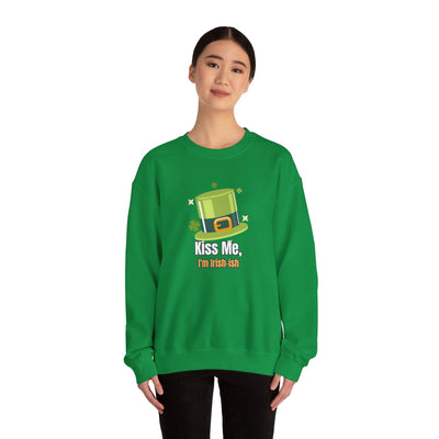 "Kiss Me, I'm Irish-ish" - Unisex Heavy Blend™ Crewneck Sweatshirt