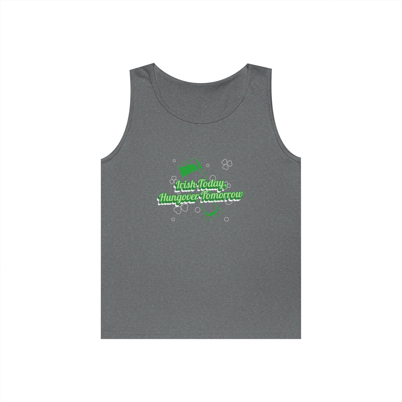 "Irish Today, Hungover Tomorrow" - Unisex Heavy Cotton Tank Top