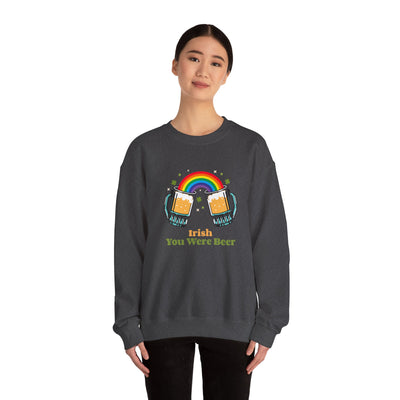 "Irish You Were Beer" - Unisex Heavy Blend™ Crewneck Sweatshirt