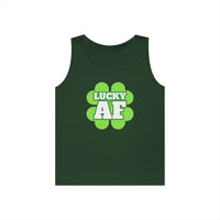 Load image into Gallery viewer, "LUCKY AF" - Unisex Heavy Cotton Tank Top