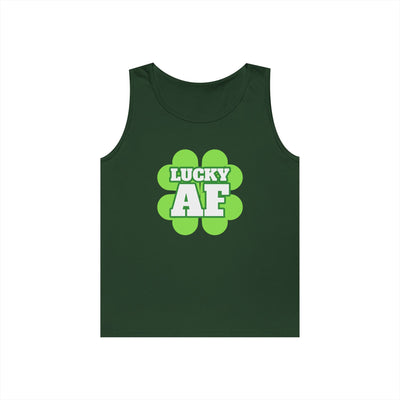 "LUCKY AF" - Unisex Heavy Cotton Tank Top