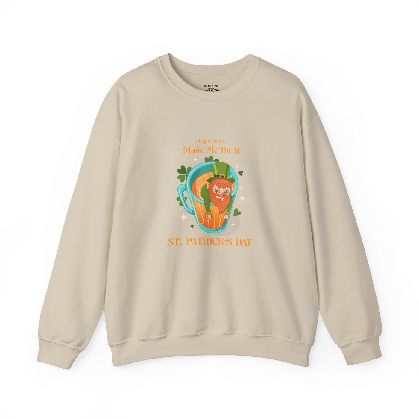 "Leprechauns Made Me Do It" - Unisex Heavy Blend™ Crewneck Sweatshirt