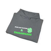 Load image into Gallery viewer, "Four Leaf Clovers &amp; Shenanigans" - Unisex Heavy Blend™ Hooded Sweatshirt