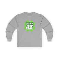 Load image into Gallery viewer, "LUCKY AF" - Unisex Ultra Cotton Long Sleeve Tee