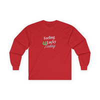 Load image into Gallery viewer, "FEELING LUCKY TODAY" - Unisex Ultra Cotton Long Sleeve Tee