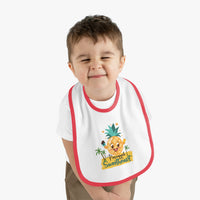 Load image into Gallery viewer, Baby Contrast Trim Jersey Bib