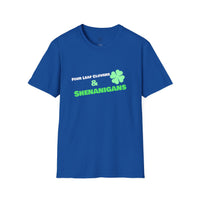 Load image into Gallery viewer, "Four Leaf Clovers &amp; Shenanigans" - Unisex Softstyle T-Shirt