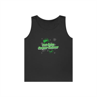 "Irish Today, Hungover Tomorrow" - Unisex Heavy Cotton Tank Top